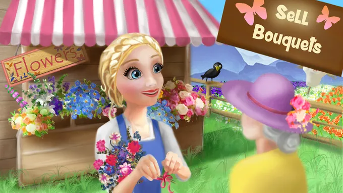 Στιγμιότυπο από το Petal Farm με ανθοπωλείο και ανθοδέσμες